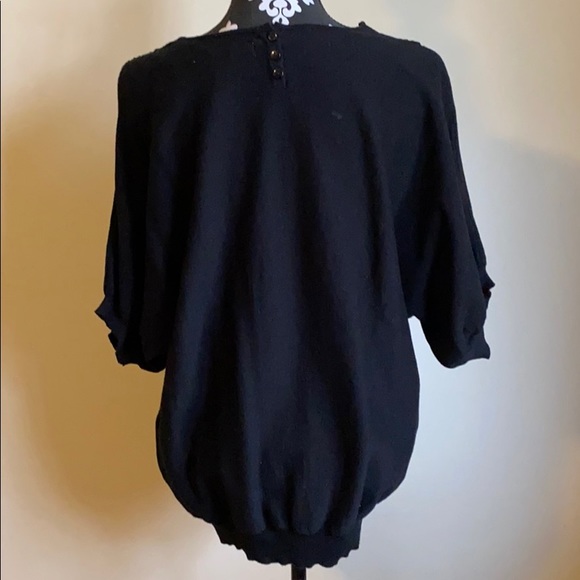 Nine West Vintage America Jeans Short Sleeve Top - Picture 5 of 8